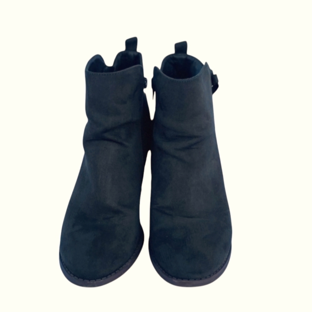 Justfab Boots Auden Ankle Booties size 8.5 olive green - Picture 2 of 6